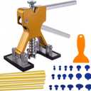 Paintless Car Dent Puller Kit, Dent Removal Kit Tool Car Dent Remover Auto Body Dent Repair Tool Kit Golden Lifter Dent Repair Puller for Car Body, Motorcycle, Refrigerator.