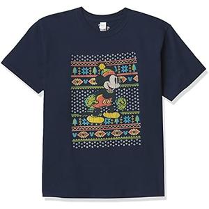 Disney Characters VTG Mickey Sweater Boy's Solid Crew Tee, XS