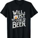 Medieval Times Renaissance Festival Funny Knight Beer Joust T-Shirt 5XL