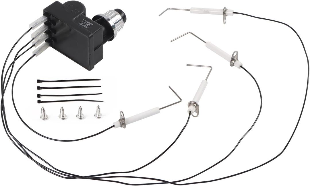 4 Outlets Grill Igniter Kit for Blackstone 28 Inch Griddle, Electronic Spark Igniter for Blackstone, Igniter Replacement for Blackstone 28 Inch Grill