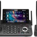 AT&T 2-Handset DECT 6.0 Cordless Home and Business Phone with Answering Machine, 5" Color Display, One-Touch Shortcut, Conference, Intercom, Smart Call Blocker, Bluetooth Connect to Cell: DLP73290