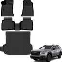 Auxko All Weather Floor Mats Cargo Mat for Subaru Outback 2026 All Season TPE Accessories Guard Odorless Anti-Slip Floor Liners Trunk Mat for Subaru Outback 2026