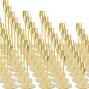 Matte Gold Candle Holders Bulk Painted Gold Metal Candlesticks Fit 0.8 Inch Taper Candles Decorative Metal Candelabra for Wedding Home Holiday Anniversary Party Dinning Table Decors (Set of 48)