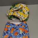 wegreeco Washable Male Dog Belly Band (Stylish Pattern) Pack of 3  Washable Male Dog Belly Wrap, Dog Diapers Male (Fruit, Large)