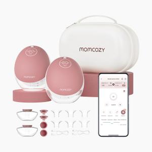 Momcozy Breast Pump Hands Free Mobile Flow | M9, App Discreet Control with Personalized Multi-Modes & 15 Levels, Independent Breastmilk Storage, Wearable Breast Pump M9 24mm, 2 Pack Cozy Momcozy Breast Pump Hands Free Mobile Flow | M9, App Discreet Control with Personalized Multi-Modes & 15 Levels, Independent Breastmilk Storage, Wearable Breast Pump M9 24mm, 2 Pack Cozy