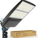 HYPERLITE Parking Lot Light 300W: 5000K 45,000lm Equivalent to 1,200W HPS/HID UL Certified - IP65 LED Pole Light with Dusk to Dawn Photocell - Adjustable Slip Fitter Mounting for Barn, Yard, Roadways