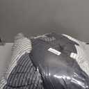 Litanika Twin XL Comforter Set Black White Grey - 2 Pieces Gray Twin Extra Long Size Lightweight Bedding Set, All Season Down Alternative Comforter