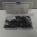 112 Pcs M8 Metric Screw Set, M8 Hex Socket Head Cap Screws Nuts and Washers Assortment Kit, Metric Bolts and Nuts Kit, 12.9 Carbon Steel Black Assorted Machine Screw Assortment Kit