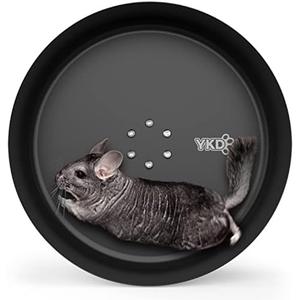 15" Aluminum Alloy Chinchilla Exercise Wheels - Large Small Animals Running Wheels for Chinchilla Syria Hamsters Fancy Rats Hedgehog Other Small Animals