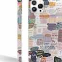 Bible Verse Collage Case for iPhone 14 Pro Max,Christian Jesus Quotes Pattern,Full Cover Smooth Tough PC Case for iPhone 14 Pro Max