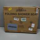 20" Folding Shower Seat, Fold Down Shower Seat Wall Mounted, Stainless Steel Frame with HDPS Seat, 400 lb Load Capacity, Folding Shower Bench for Seniors & Elderly (Gray)