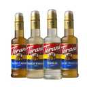Torani Flavored Drink Syrup Caf Variety Pack, Vanilla, Salted Caramel, Classic Hazelnut & French Vanilla, 12.7 fl oz (Set of 4) (EXP 01/15/27)