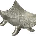 Creative Scents Dublin Silver Decorative Bowl  Centerpiece Table Decorations, Home Dcor, Decor Tray for Coffee Table Decor, Living Room Centerpiece, Key/Candy Bowl for Entry Table Decorations