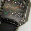 Rgthuhu Military Smart Watches for Men (Answer/Make Call), 100M Waterproof Rugged Smart Watch for Android Phones and iPhone, 1.9" Outdoor Sports Fitness Tracker with Heart Rate, Sleep Monitor, Black