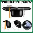 Xuhal 2026 Graduation Car Decoration 23'' Large Inflatable Grad Cap Car Decor Congrats Grad Letter 2026 PVC Inflatable Cap for Senior High School Collage Graduation Parade Party Decor(Green, Gold)