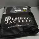 Mens Shirt Collar Genuine Real Lambskin Leather Jacket For Men Vintage Classic Biker Style with Zip Out Liner (Small, Old English)