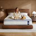 Full Size Mattress, 12 Inch Hybrid Mattress Full in a Box, Medium Firm Memory Foam Mattress, with Individual Pocket Springs, Upgrade Zoned Support, Motion Isolation&Pressure Relief, CertiPUR-US