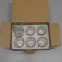 VOHO Clear Votive Candle Holders for Table Centerpiece, Glass Candle Holder Bulk Set of 12, Glass Votive Holder for Home Decor & Holiday Decor(2.1 x 2.6 Inch, Clear)