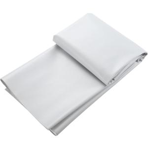 Picheng Vinyl Faux Leather Sheets:Gray White Smooth Faux Leather Fabric Waterproof 54" x 36" Vinyl Upholstery Leather Soft Synthetic for Upholstery Car, Bags,DIY Crafts (Gray White)