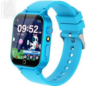 Cosjoype Kids Smart Watch for Kids with 26 Puzzle Games HD Camera Video MP3 Player Habit Tracking Learn Card Flashlight 12/24 hr Kid Watches Gift for 5-12 Year Old Boys Toys for Kid