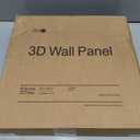 Art3d 33-Pack 3D Wall Panel for Interior Wall Dcor, Diamond Textured PVC Accent Wall Paneling for Living Room Bedroom Office TV Wall Background, 11.8"x11.8" Cover 32.Sq.Ft., Black