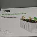 Plant & Plot Galvanized Raised Garden Beds Outdoor // 8×2×2 ft Planter Raised Beds for Gardening, Vegetables, Flowers // Large Metal Garden Box (Light Green) // Patented Tool-Free Design