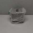 MyGift Gray Tissue Box Cover Square with Lid - Decorative Rattan Kleenex Holder, Woven Cube Tissue Holder for Bathroom Toilet Bedroom Living Room Kitchen Table Desk Office Car