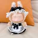 2 x Cute Doll Clothes (No Doll), 17cm Doll Outfit Fashion Overalls Set Dress Up Clothes Handcrafted Accessories Stylish (Colour F)