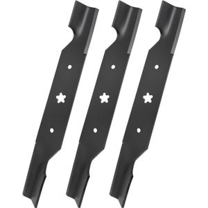 54 Inch High Lift Blades Compatible with Hus qvarna 187256 187254 532187254 532187256 A YP Pou LAN Craf tsman Lawn Mower, High Lift Blade Replaces for RZ5424 GTH26K54T 54'' Deck, 3 Pack