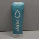 FULBEVY 32 oz Glass Water Bottles - 1 Liter Motivational Tumbler With Time Marker - Borosilicate Glass With Silicone Sleeve and 2 Lids, Handle Spout & Bamboo Straw Lid (Olive)