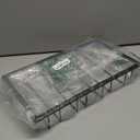 FOMANSH Wine Glass Rack Under Cabinet - Stemware Holder Metal Wine Glass Organizer Glasses Storage Hanger for Bar Kitchen Black 4 Rows