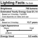 9.5W (60W Replacement) C by GE C-Life Soft White Smart Bulbs (5 LED A19 Light Bulbs)