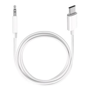 USB C to 3.5mm Audio Aux Jack Cable,3.3 ft, aux Cord for iPhone,Type C to 3.5mm Aux Headphone Stereo Cord Car Cable Compatible with iPhone 15/15 Pro Max, Samsung Galaxy S23 S22 Note 20(White)
