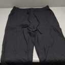 Tanming Linen Pants for Women Summer Casual High Waisted Drawstring White Beach Pant (Large, Black03)