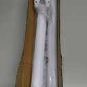 Closet Rods for Hanging Clothes, 1.3 Inch Diameter Heavy Duty Closet Rod 17-39 Inch Adjustable Clothes Hanging Bar Matte White Shower Curtain Rods for Closet, Wardrobes, Bathroom, Windows