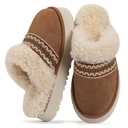 HHUQ Slippers for Women, Winter House Slippers Indoor Outdoor, Fuzzy Platform Slippers Womens, Size 7/8