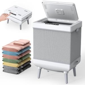 Towel Warmer, 35L Large Foldable Towel Warmers for Bathroom, Dual-Mode Blanket Warmer with Safety Lock, Timer, and Auto Shut-Off, Fits Up to 3 Oversized 40"X70" Towels, for Home & Loved Ones