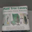 UZLU 4 Pack Plant Jacket Covers Freeze Protection,40"x40" Winter Zipper Drawstring Plant Frost Covers 2.2oz/yd², Thicken Frost Cloth Blankets for Outdoor Plants Cold Weather Frost Protection, White