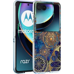 Razr Plus 2023 Case, Gorgeous Colours Circle Manala Anti-Scratch Solid Hard case Protective Shookproof Phone Cover for Motorola Razr+ 2023/Razr Plus 2023