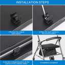 Rollator Seat Cushion, 13.97"X12.4" x1.18"Rollator Pad Replacement Padded Seat for Rollator Walker,Soft Foam Filling Walker Seat Cushion