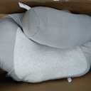 Plufl Hugl Cooling Body Pillow for Adults Made with CloudSupport Fill | U Shaped Maternity Pillows Great for Side Sleepers & Pregnant Women | Washable Cover | Grey, Large