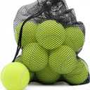 Magicorange Tennis Balls, 12 Pack Advanced Training Tennis Balls Practice Balls, Come with Mesh Bag for Easy Transport, Good for Beginner Training Ball (Green)