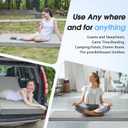 CYMULA 3 Inch Memory Foam Camping Pad, Camping Essentials Roll Up Floor Mat for Car Camping, Cot, Tent, Truck, Travel and Guest Use, Non-Slip Waterproof Bottom, Removable Cover, Grey  Cot:72*24*3