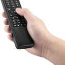 Pepper Jobs W10 GYRO Air TV Remote, QWERTY Keyboard Fly Mouse for Win 11/10, LED Backlit Keyboard Mini PC Controller, 6-Axis Gyro w/Learning Remote Control Function