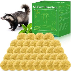 36pack Skunk Repellent Outdoor – Keep Skunk Out of Yard & Garden, Natural Peppermint Oil Skunk Deterrent, Long-Lasting Animal Repellent Granules, Safe for Pets & Plants