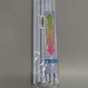 2 Pack Small Spring Tension Curtain Rod 8 to 12.5 Inch, Thin DIY Tension Rods No Drill for Slim Window Cupboard Closet Sidelights, White