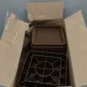 DEDU Oversized Bed Risers Heavy Duty Stackable 8 Pack, Furniture Risers for Sofas 2 Inch or 4 Inch Supports Up to 11000 Lbs, Square Bed Raising Blocks Fits 5.5 Inch Wide Desk or Couch (Tobacco)