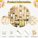 Light Gold Shimmer Wall Backdrop,36 Sequin Glitter Panels Cover 6x6 Ft Photo Background for Party, Wedding, Birthday, Anniversary & Outdoor Event Decor, Sparkle Photo Backdrop