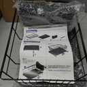 Kmiectse Dish Drying Rack - Space-Saving Small Dish Rack for Kitchen Counter, Rust-Resistant Kitchen Drying Rack, Compact Dish Drainer Organizer with Utensil Holder for Home Kitchen, Black
