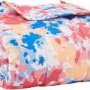L'AGRATY Weighted Blanket - 48"x72" 20lbs Cooling Breathable Heavy Blanket with Glass Beads for Adult All-Season (19-pink Blue Tie Dye)